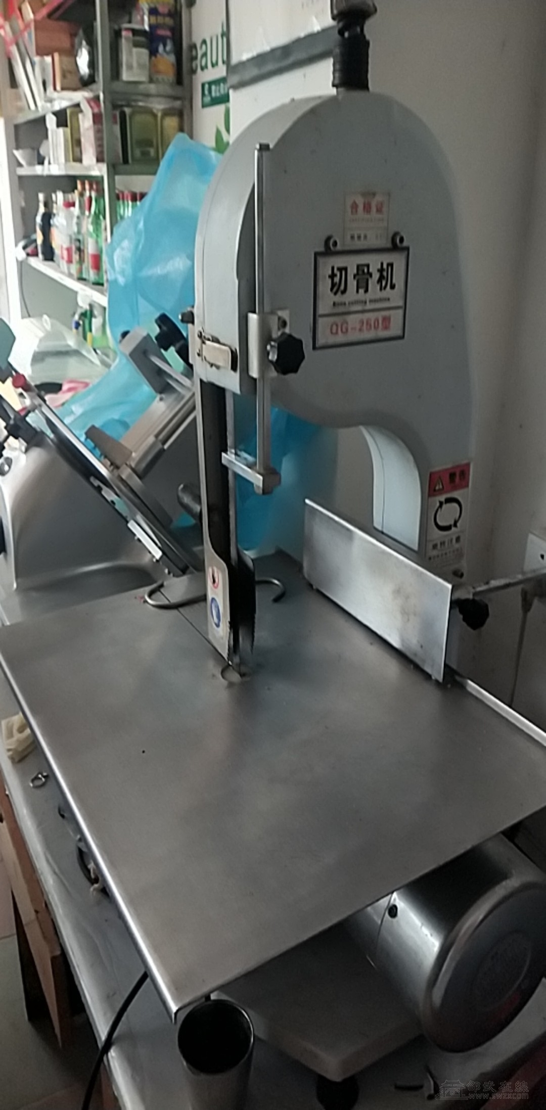 九成新火锅店专用切片机切骨切冻肉机出售