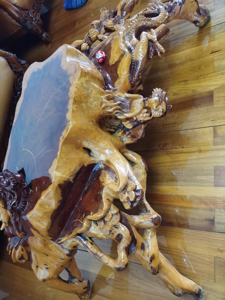 红豆杉根雕茶几转让